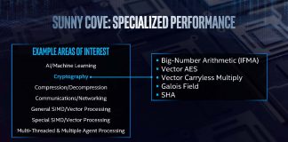 Detalii despre microarhitectura Intel Sunny Cove